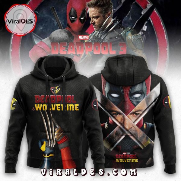 Deadpool 3 Special Deadpool & Wolverine Black Hoodie