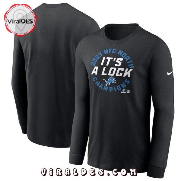 Detroit Lions 2023 Champions Locker Room Trophy Black Hoodie