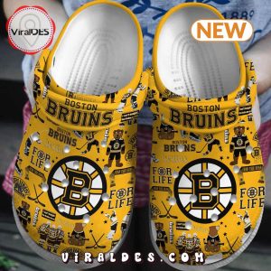 Boston Bruins NHL Sport Crocs Clogs Shoes