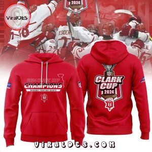 Limited Edition Dubuque Fighting Saints Champions 2024 Hoodie – Red