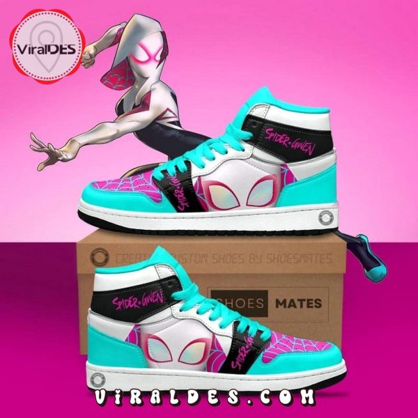 Gwen Stacy Spider Woman Air Jordan 1 High Top Shoes