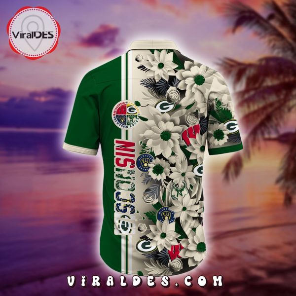 HOT Wisconsin Sports Palm Tree Hawaiian Shirt