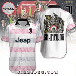 Juventus Champions Coppa Italia Frecciarossa While Hawaiian Shirt