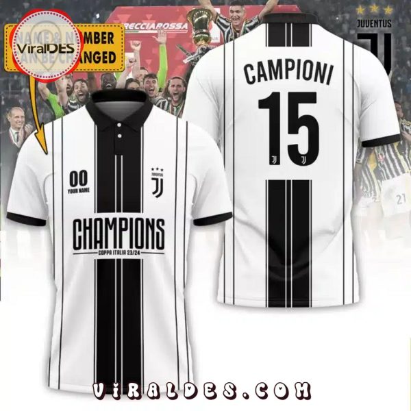 Luxury Juventus Champions Coppa Personalized Italia Frecciarossa Polo