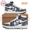 Custom Name MLB New York Yankees Air Jordan 1 Hightop Shoes