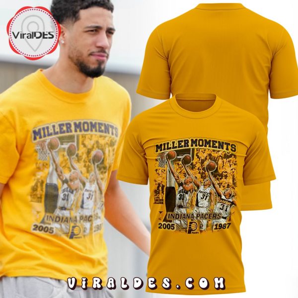 Miller Moments Indiana Pacers Gold T-Shirt, Jogger, Cap