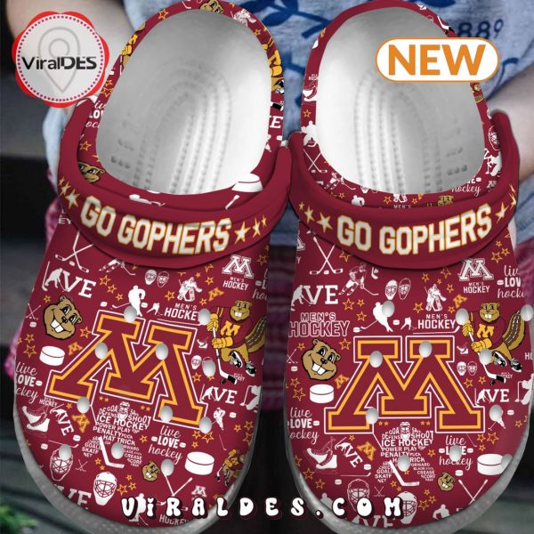 Minnesota Golden Gophers NHL Sport Crocs Clogs Shoes