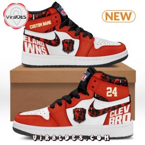 Brown Cleveland Browns Special Edition Shoes Air Jordan 1 Hightop