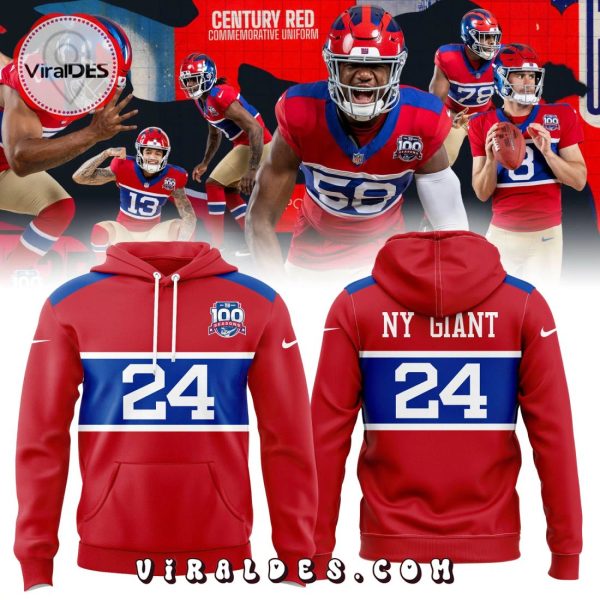 New York Giants Unveil 1933 Throwback Red Hoodie