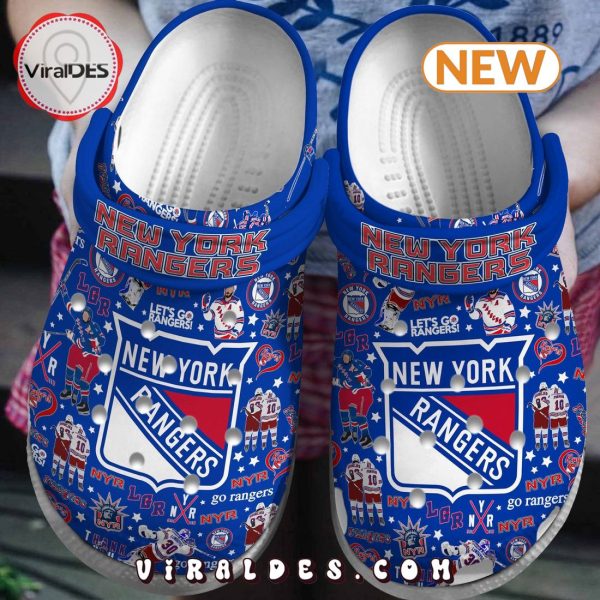 New York Rangers NHL Sport Crocs Clogs Shoes