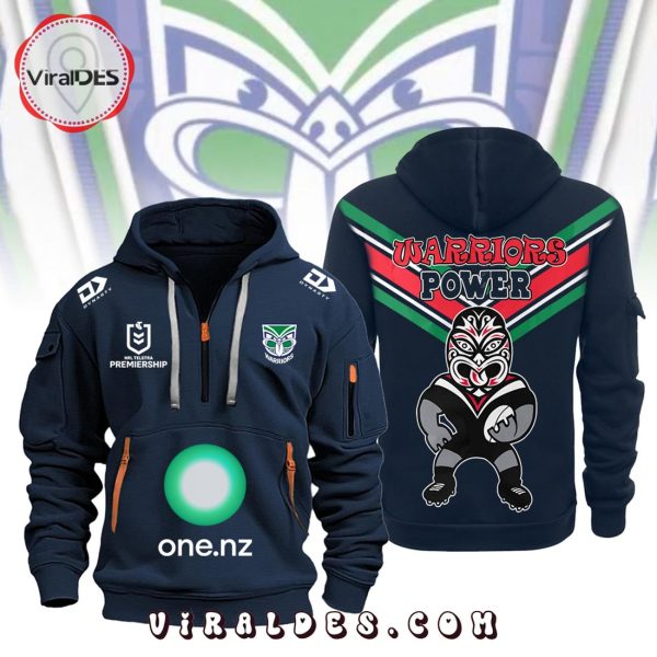 New Zealand Warriors NRL Fashions Navy Hoodie Limited Editions