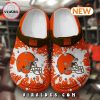 NFL Cleveland Browns Football Clogs Comfortable Crocs Shoes