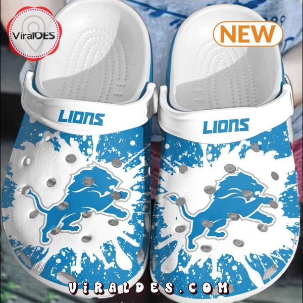 NFL Detroit Lions Football Comfortable Clogs Shoes Crocs