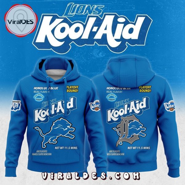 NFL Detroit Lions Kool-Aid Blue Hoodie