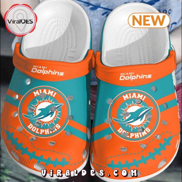 NFL Miami Dolphins Football Crocs Clog Shoes Limited Edition