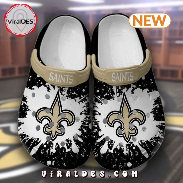 NFL New Orleans Saints Comfortable Crocs Clogs Shoes