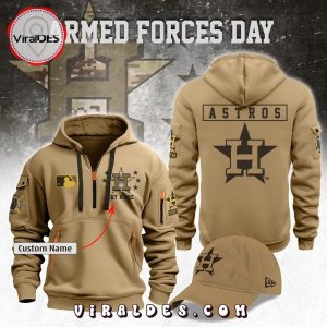 Custom Houston Astros 2024 Armed Forces Day Hoodie, Jogger, Cap