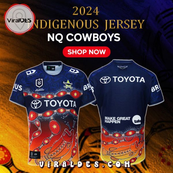 NQ Cowboys NRL 2024 MENS NRL INDIGENOUS JERSEY Shirt