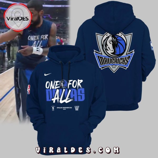 One For All 2024 NBA Playoffs Navy Hoodie