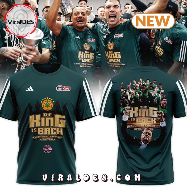 Panathinaikos BC Euroleague Champions The King Is Back Hoodie