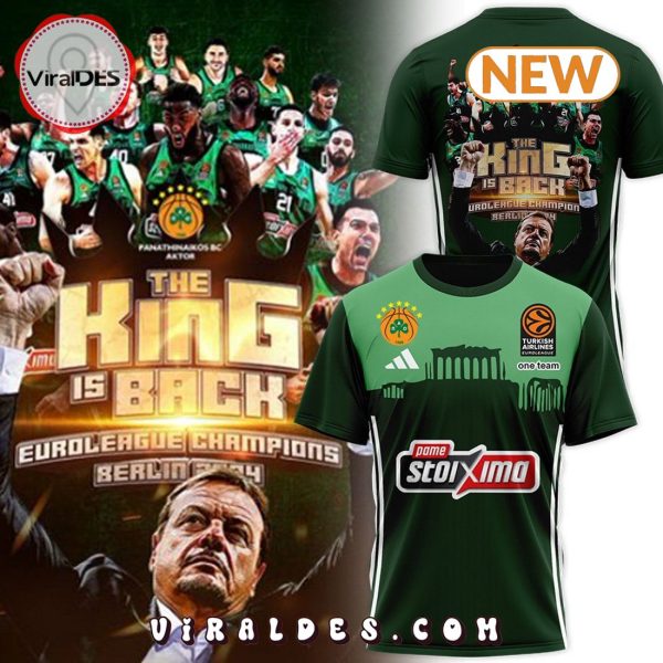 Panathinaikos BC The King Is Back Berlin T-Shirt, Cap