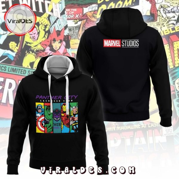 Panther City Lacrosse NLL Club Marvel Black Hoodie