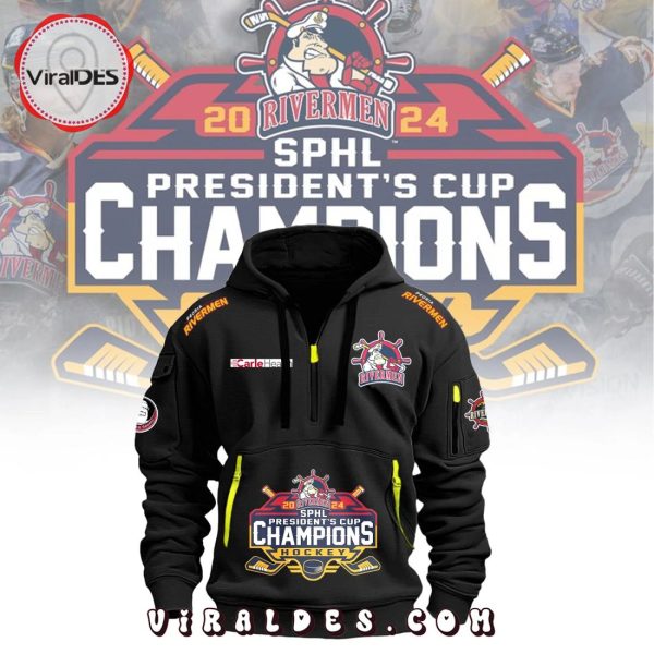 Peoria Rivermen Hockey Champions Black New Hoodie, Jogger