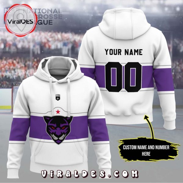 Personalized NLL Panther City Lacrosse Club White Hoodie