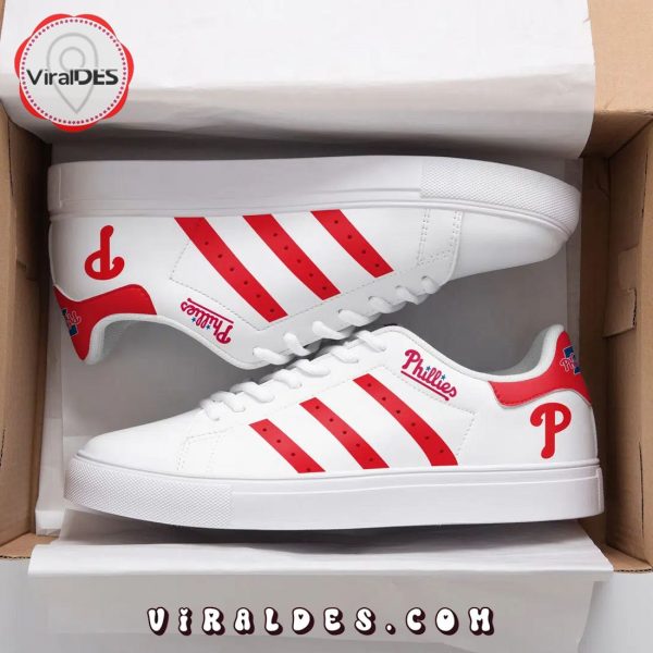 Philadelphia Phillies Special Design White Stan Smith Shoes