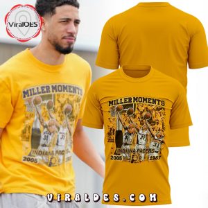 Miller Moments Indiana Pacers Gold T-Shirt, Jogger, Cap