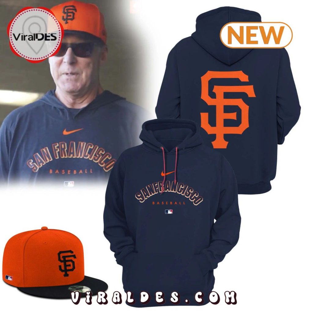 San Francisco Giants Navy Version New Hoodie, Cap