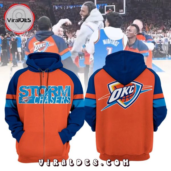 Special Oklahoma City Thunder Orange Zip Hoodie