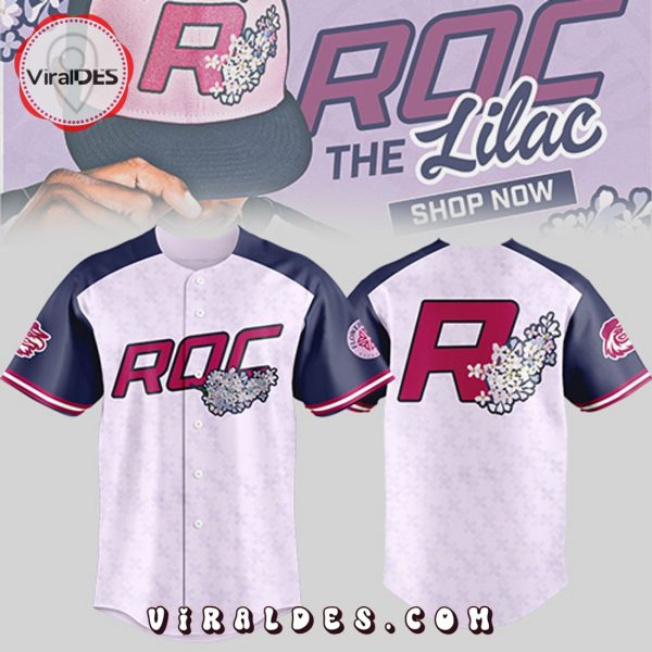 The Lilac Rochester Red Wings Roc Pink Baseball Jersey