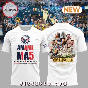 Club América Campeones New 2024 White T-Shirt, Cap