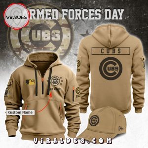 Custom Chicago Cubs 2024 Armed Forces Day Hoodie, Jogger, Cap