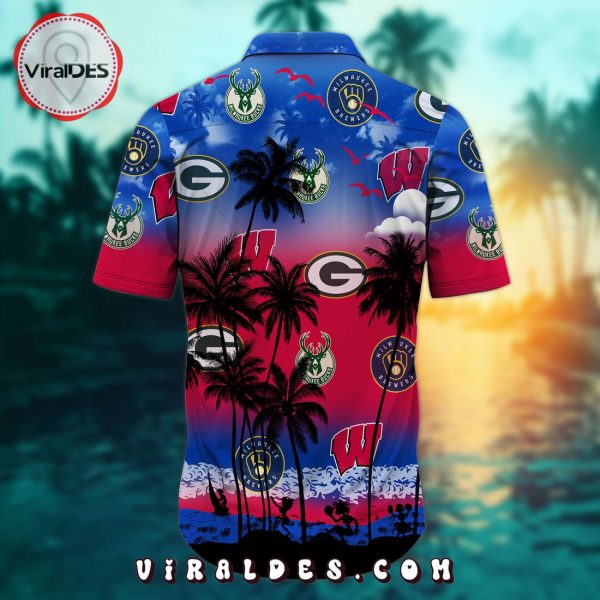 Wisconsin Sports Palm Tree Hawaiian Shirt Limited Edition