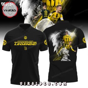 Dortmunder Jung Legende Marco Reus Black Polo Shirt