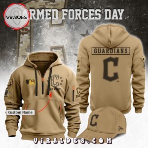 Custom Cleveland Guardians 2024 Armed Forces Day Hoodie, Jogger, Cap
