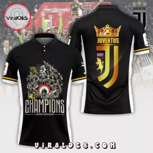 Special Juventus Champions Coppa Italia Frecciarossa Black Polo