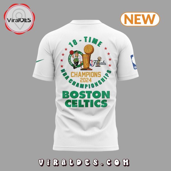 2024 Boston Celtics Congratulations 18-Time White Hoodie
