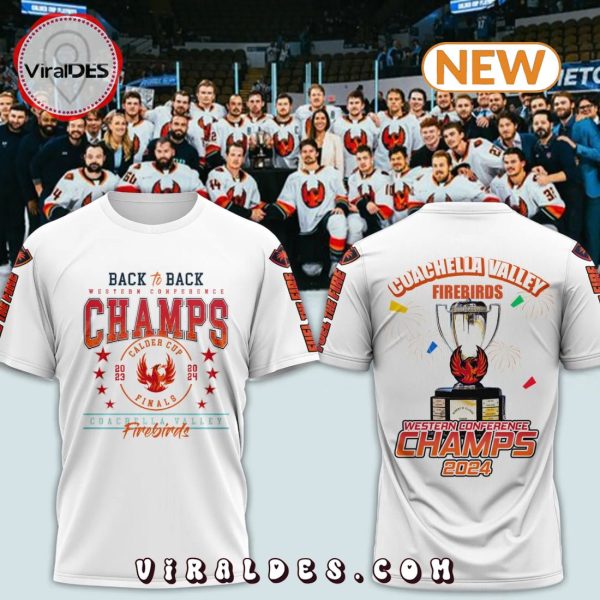 2024 Coachella Valley Firebirds Western Conference Champions White Shirt