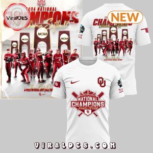 Oklahoma Sooners 2024 National Champions Softball White Hoodie