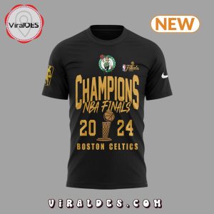 2024 Boston Celtics Congratulations 18-Time Black T-Shirt, Jogger, Cap