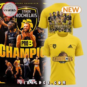 Premium Stade Rochelais Basket CHAMPIONS DE PRO B Yellow Shirt