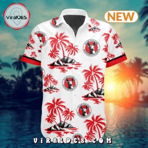 LIGA MX Club Tijuana Special Hawaiian Design Button Shirt