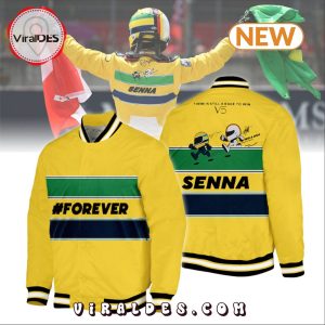 Forever Ayrton Senna Yellow Baseball Jacket
