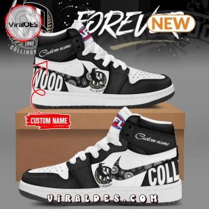 Collingwood FC Special Custom Name Air Jordan 1 High Top Shoes