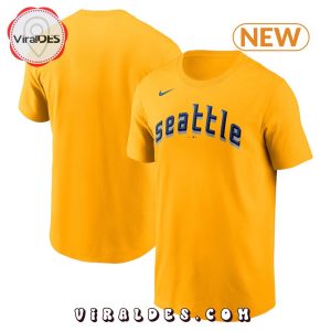 Seattle Mariners Classic Baseball Team Yellow Shirt