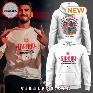 Girona FC Champion 2024 White Hoodie Special Editions