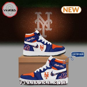 Special Custom New York Mets Fan Gifts Air Jordan 1 Hightop